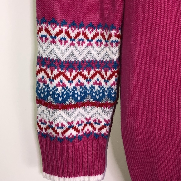 Maggie & Zoe Pink Llama Sweater ~Large US 14 - Picture 15 of 16